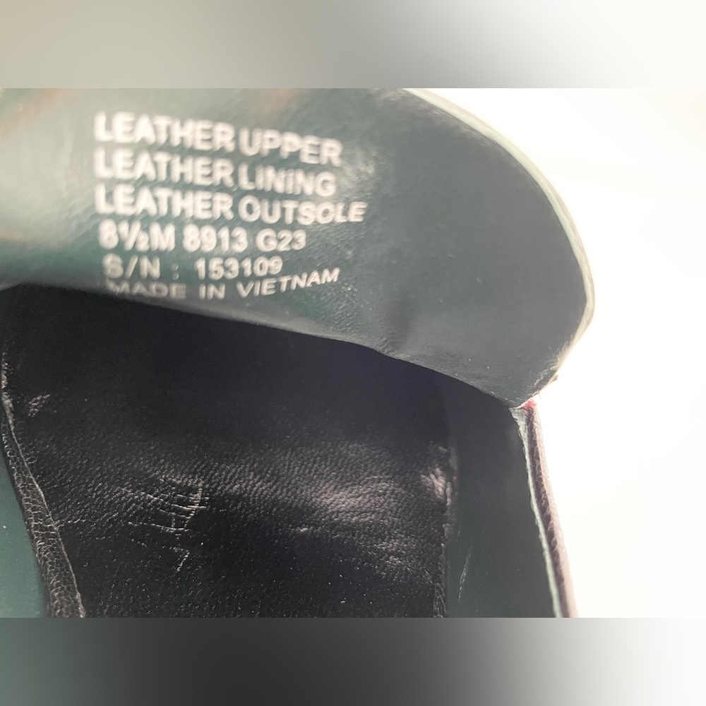 New Tory Burch Jessa heeled horse- head loafers, black leather sz 8.5. - Picture 11 of 16